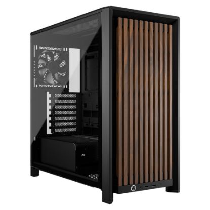 Imagem de Caixa Corsair Frame 4000D RS Wood Preta (E-ATX) (Vidro Temperado)