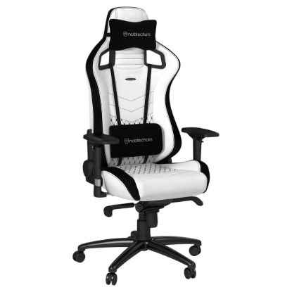 Imagem de Cadeira Gaming noblechairs EPIC PU Leather Branca/Preta