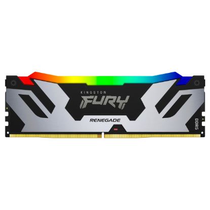Imagem de Dimm DDR5 16GB Kingston CL32 6400Mhz Fury Renegade RGB Prateado