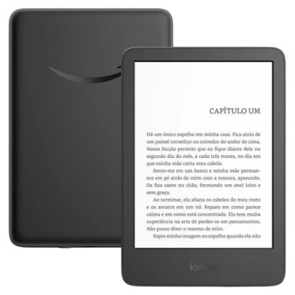 Imagem de eReader Amazon Kindle 6" 16GB Wi-Fi (2024) Preto