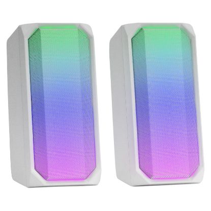 Imagem de Colunas Mars Gaming MS RGB 2.0 15W Bluetooth Brancas
