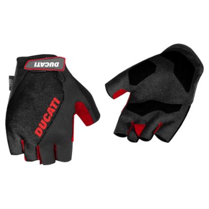 Imagem de Luvas Ducati Bike Gloves Gel Preta/Vermelha