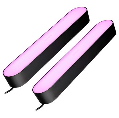 Imagem de Barra de Iluminação LED Philips Hub Play RGB Preta (Pack2)