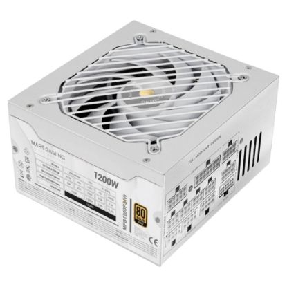 Imagem de Fonte Mars Gaming MPB1200PSIW 80Plus Gold Modular Branca 3.1