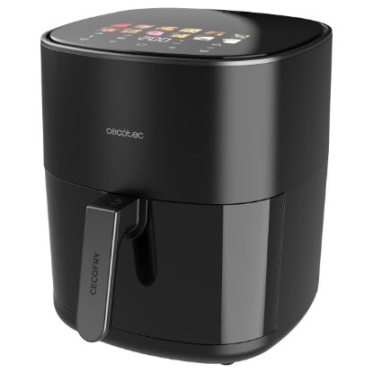 Imagem de Fritadeira Ar Quente Cecotec Cecofry&Grill Duoheat 6500 Window 6.5L - 2200W Preta