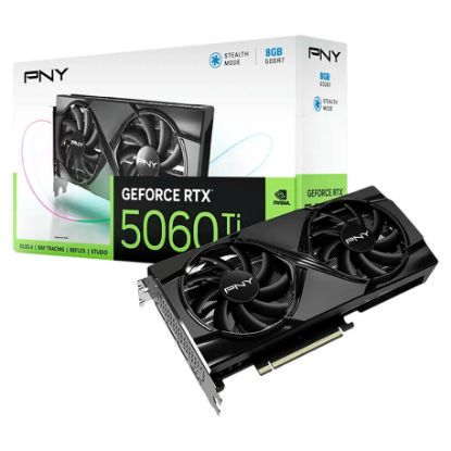 Imagem de Placa Gráfica PNY GeForce RTX 5060 Ti Gaming Dual Fan 8GB DLSS4