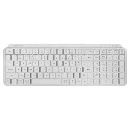 Imagem de Teclado Mars Gaming MK SILENKEYS Silent Wireless Branco (PT)