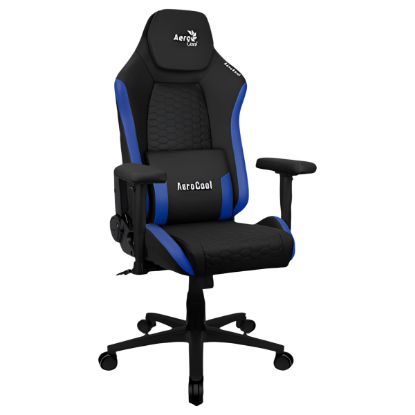 Imagem de Cadeira Gaming Aerocool Crown Leatherette Preta/Azul
