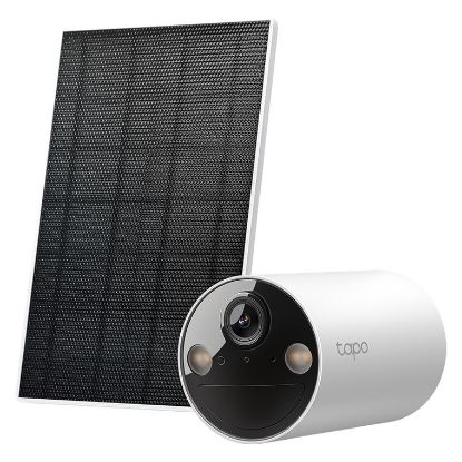 Imagem de Câmara de Vigilância Exterior TP-Link Tapo TC82 KIT Security 2K WiFi c/ Painel Solar Tapo A201
