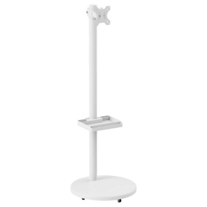 Imagem de Suporte Chão Móvel p/ Ecrã 17"/35" Ewent c/ Prateleira Branco