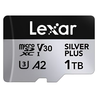 Imagem de MicroSD Lexar High-Performance Silver Plus UHS-I 1TB Class10 (U3) V30 A2 150/205MB/s + AdaptadorSD