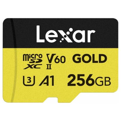 Imagem de MicroSD Lexar High-Performance Gold UHS-II 256GB Class10 (U3) V60 A1 100/280MB/s