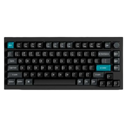 Imagem de Teclado Keychron Q1 Ultra 75% Wireless/Bluetooth/USB RGB 8K Preto - Switch Red Linear (PT)