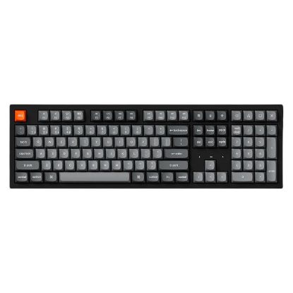 Imagem de Teclado Keychron K10 Max QMK 100% Wireless/Bluetooth/USB RGB Preto - Switch Super Red Linear (PT)