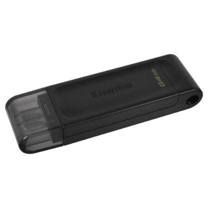 Imagem de Pen Drive Kingston DT70 64Gb USB3.2 Type-C Preta