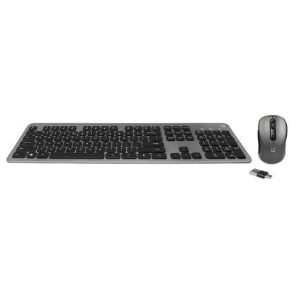 Imagem de Teclado e Rato Ewent EW3259 Silent Wireless Cinza (PT)