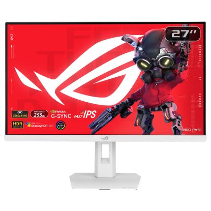 Imagem de Monitor Asus 27" ROG STRIX XG27ACMES-W IPS QHD 16:9 255Hz FreeSync Premium/G-Sync HDR400 (0.3ms) Branco