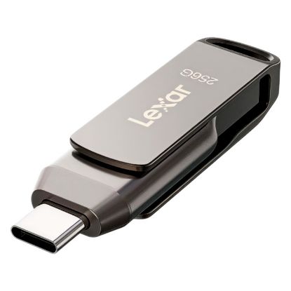 Imagem de Pen Drive Lexar JumpDrive Dual Drive D400 128Gb Type-C/ USB3.2 Prateada