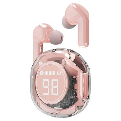 Imagem de Auriculares True Wireless Gembird TWS Transparente Bluetooth Rosa