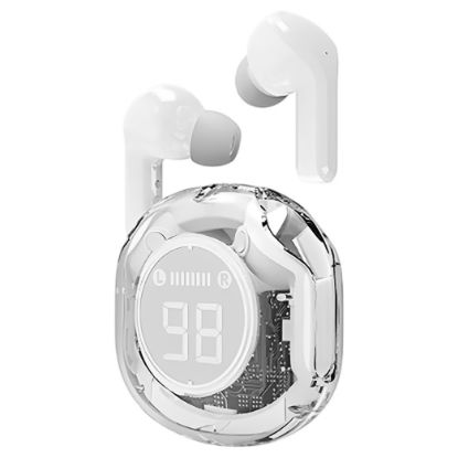 Imagem de Auriculares True Wireless Gembird TWS Transparente Bluetooth Branco